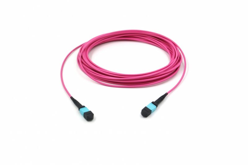 Various specifications of fiber transceiver modules in different colors and interface types, neatly arranged in anti-static packaging boxes