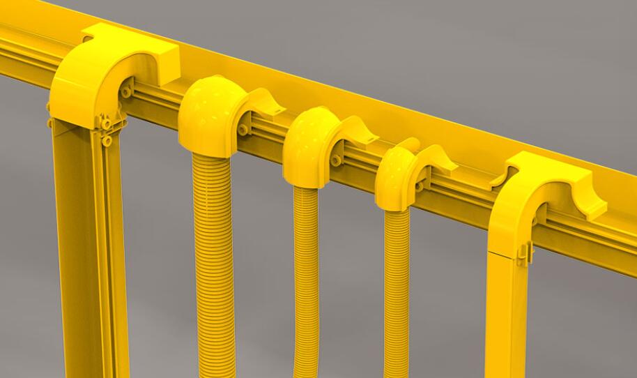 Handheld fiber tester with black plastic housing, color display showing test results, well-arranged operation buttons